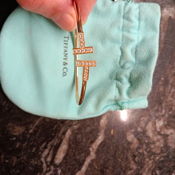 Tiffany & Co. Jewelry - TIFFANY T WIRE DIAMOND BRACELET